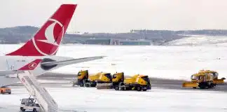 THY İstanbul seferlerine kar iptali! THY İstanbul