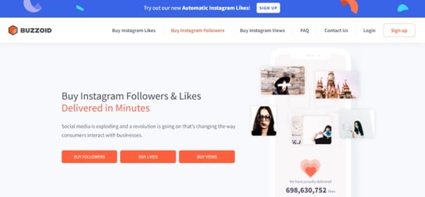 Buzzoid Instagram takipçi