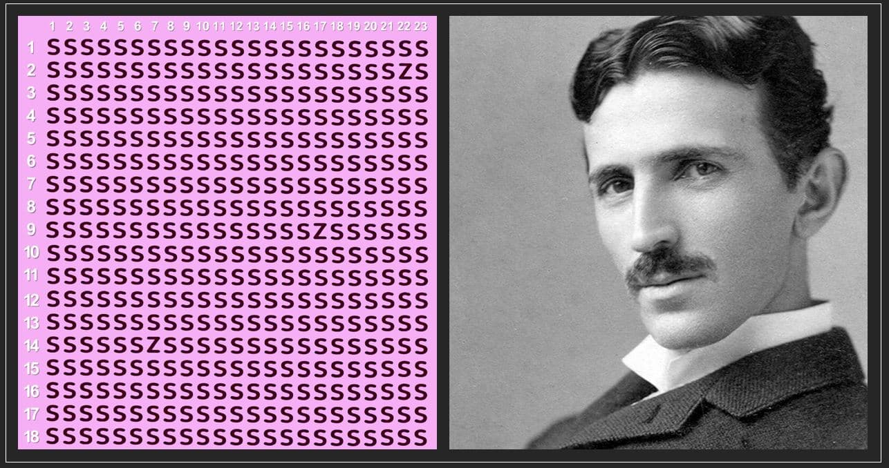 Nikola Tesla kadar yüksek IQ'ya sahip misin? Resimdeki farklı harfleri Nikola Tesla kadar yüksek IQ'ya sahip misin? Resimdeki farklı harfleri