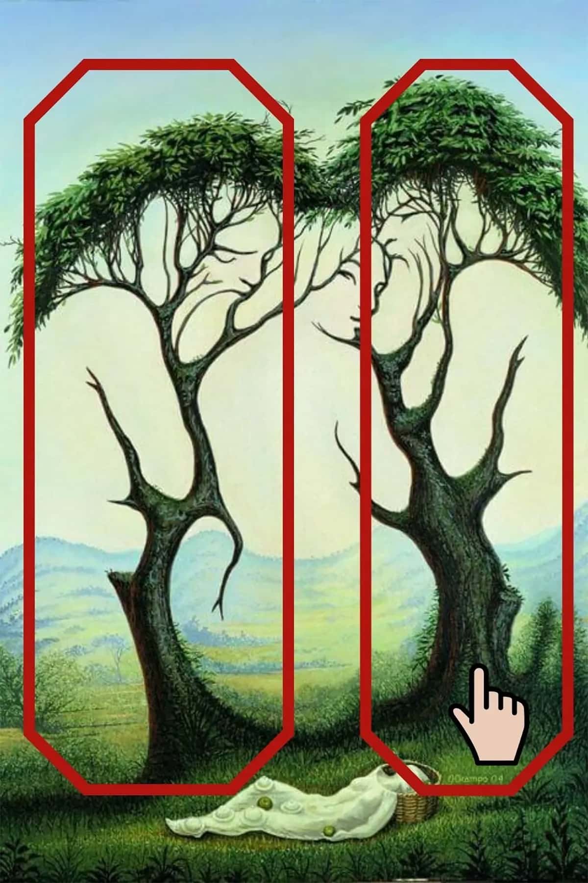 iki ağaç