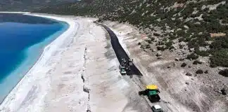 salda gölü asfalt