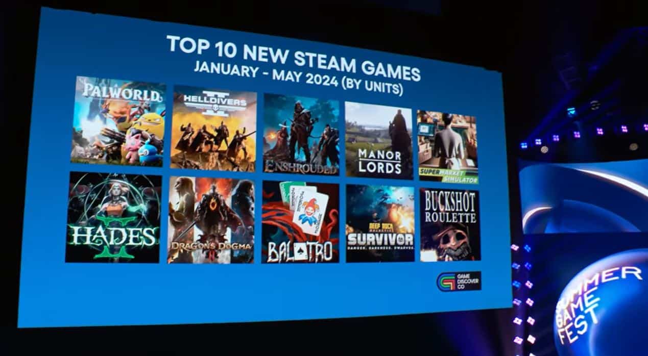 steam top 10 new games