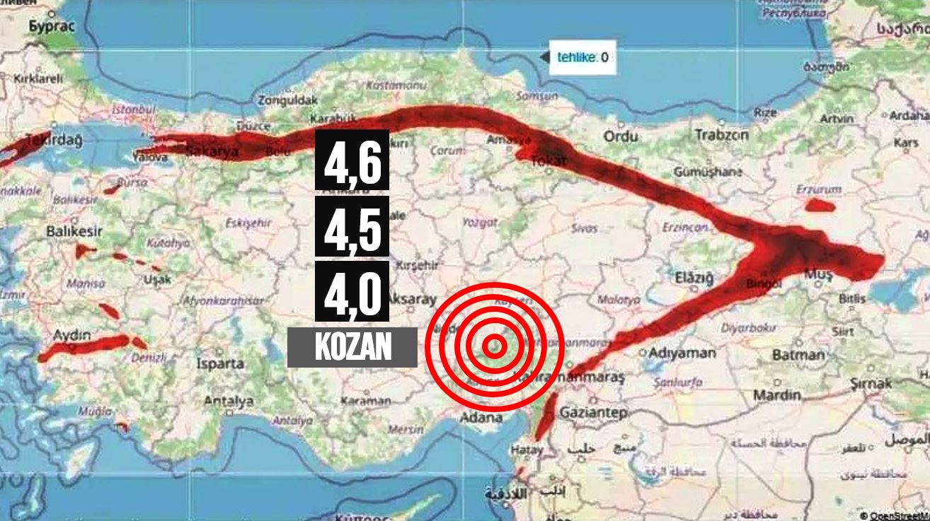 Adana Kozan depremler