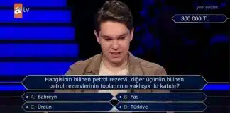 Kim Milyoner Olmak İster yarışmasında petrol sorusu gündem oldu kim milyoner