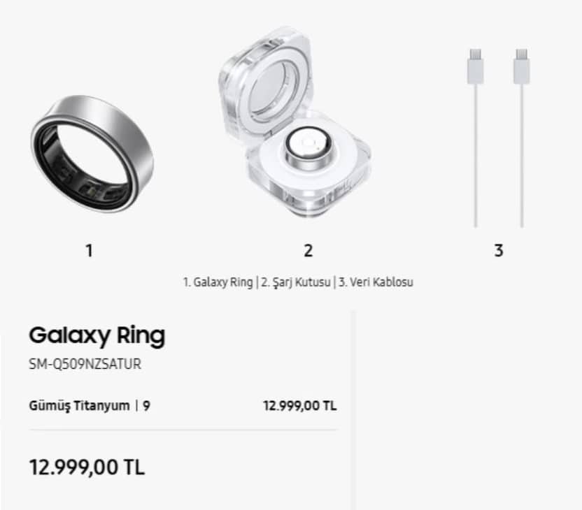 samsung galaxy ring fiyatı