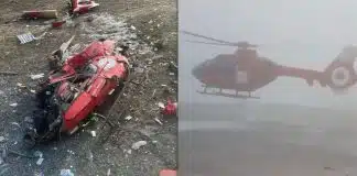 Muğla’da ambulans helikopterin kaza anı (Video) ambulans helikopterin kaza