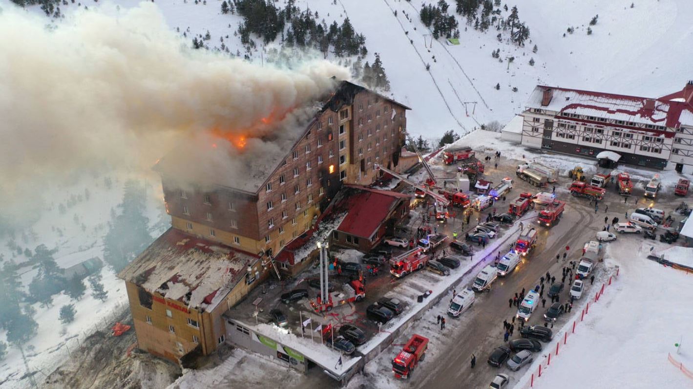 bolu kartalkaya otel yangını