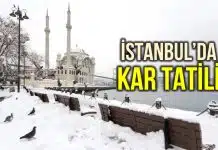 İstanbul’da 20 Şubat Perşembe günü okullar tatil istanbul'da okullar tatil