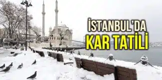 İstanbul’da 20 Şubat Perşembe günü okullar tatil istanbul'da okullar tatil