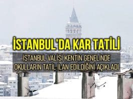 İstanbul okullar tatil