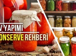 evde konserve yapımı