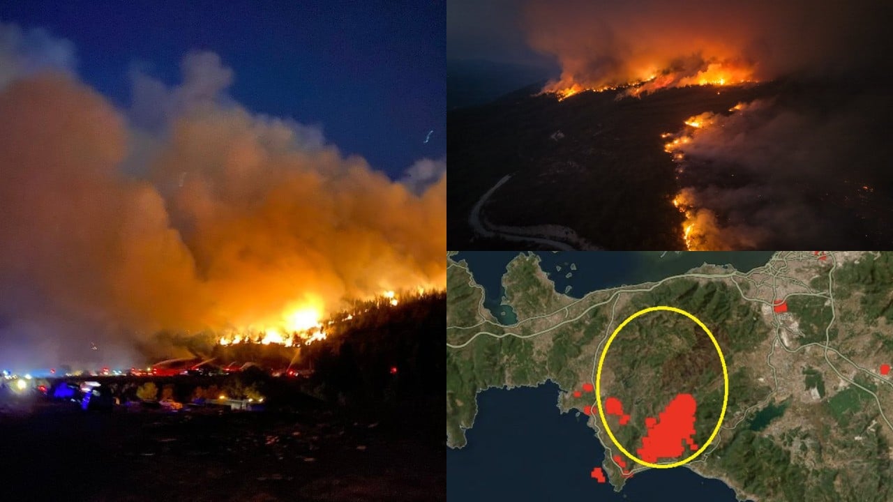 İzmir'de yangınlar