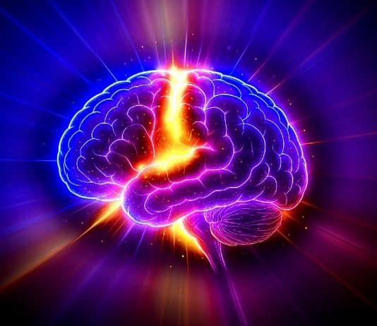 beynin ışık yaydığı