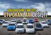 Otomobilde ÖTV oranları