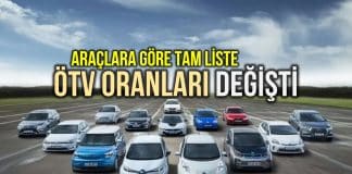 Otomobilde ÖTV oranları