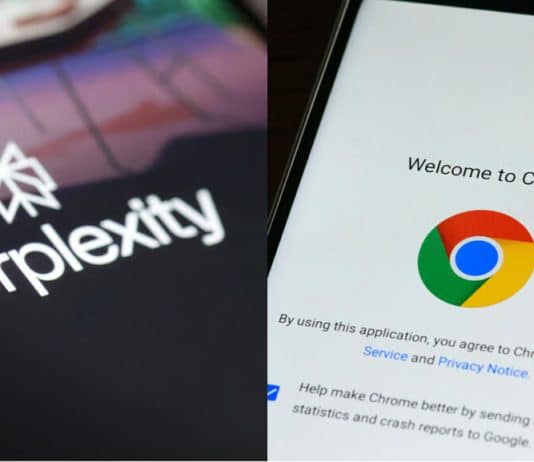 Perplexity, Google Chrome