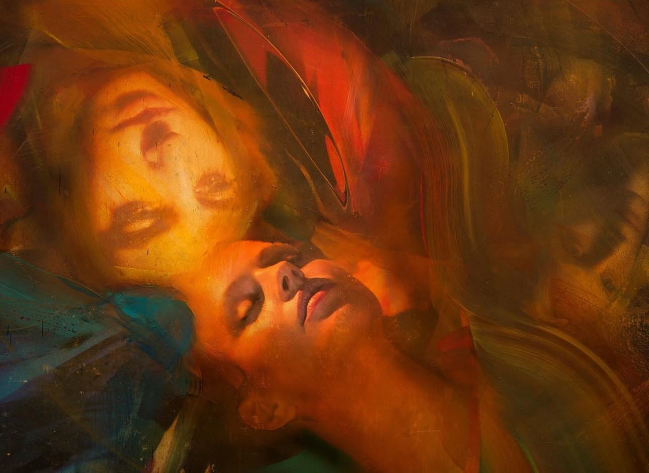 Utku Varlık (1942), Fragmanlar, yağlı boya, 2016