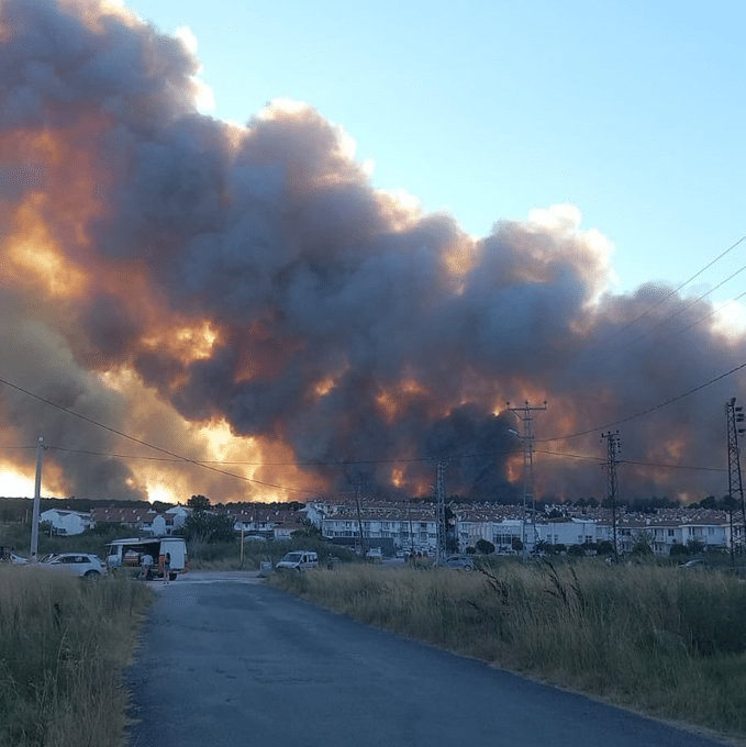 Çanakkale Kepez yangını