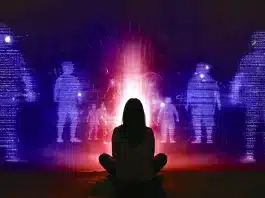 Yapay zeka ve insan beyni arasındaki etkileşimi gösteren, chatbot psikozu, yapay zeka etiği ve dijital zihinsel sağlık riskleri.