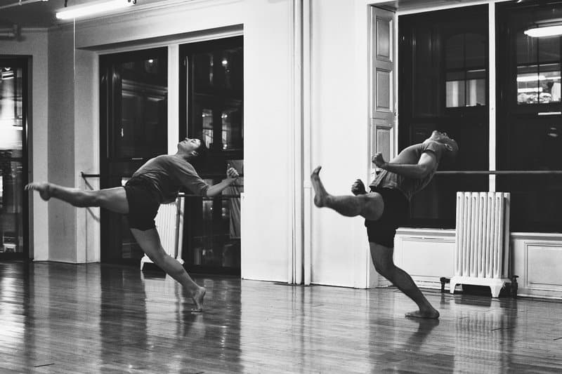 Jenna Otter and Korhan Başaran in rehearsal at Gus Solomons JR Studio 2012,photo by Güney Cüceloglu