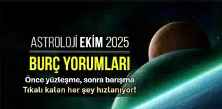 Ekim 2025 aylık burç yorumları ve astroloji analizi: Koç Dolunayı ve Terazi Yeni Ayı'nın Koç, Boğa gibi tüm burçlara etkileri.