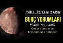Astroloji: 27 Ekim – 2 Kasım 2025 haftalık burç yorumları 27 Ekim - 2 Kasım haftalık burç yorumları: Merkür Yay burcunda ve haftalık astroloji gündemi.