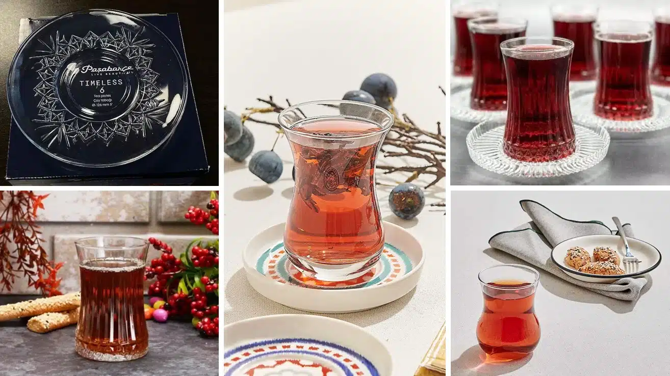 Pazarama'da çay kültürü: Paşabahçe çay bardakları, Acar ve English Home kahve fincanı setleri ile kahve severler için seçenekler.