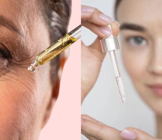 Retinol kullanımı: Retinol yanığı, zayıflamış cilt bariyeri ve güneş kremi kullanımı üzerine bir konsept.
