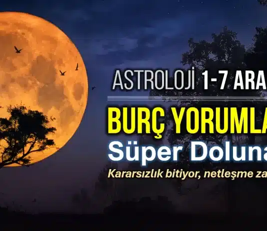 1 - 7 Aralık 2025 haftalık burç yorumları: İkizler Dolunayı, Merkür açıları ve astroloji etkileri.