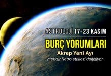17 - 23 Kasım 2025 haftalık burç yorumları: Merkür Retrosu, Akrep Yeni Ayı ve Güneş Yay'da astroloji etkileri.