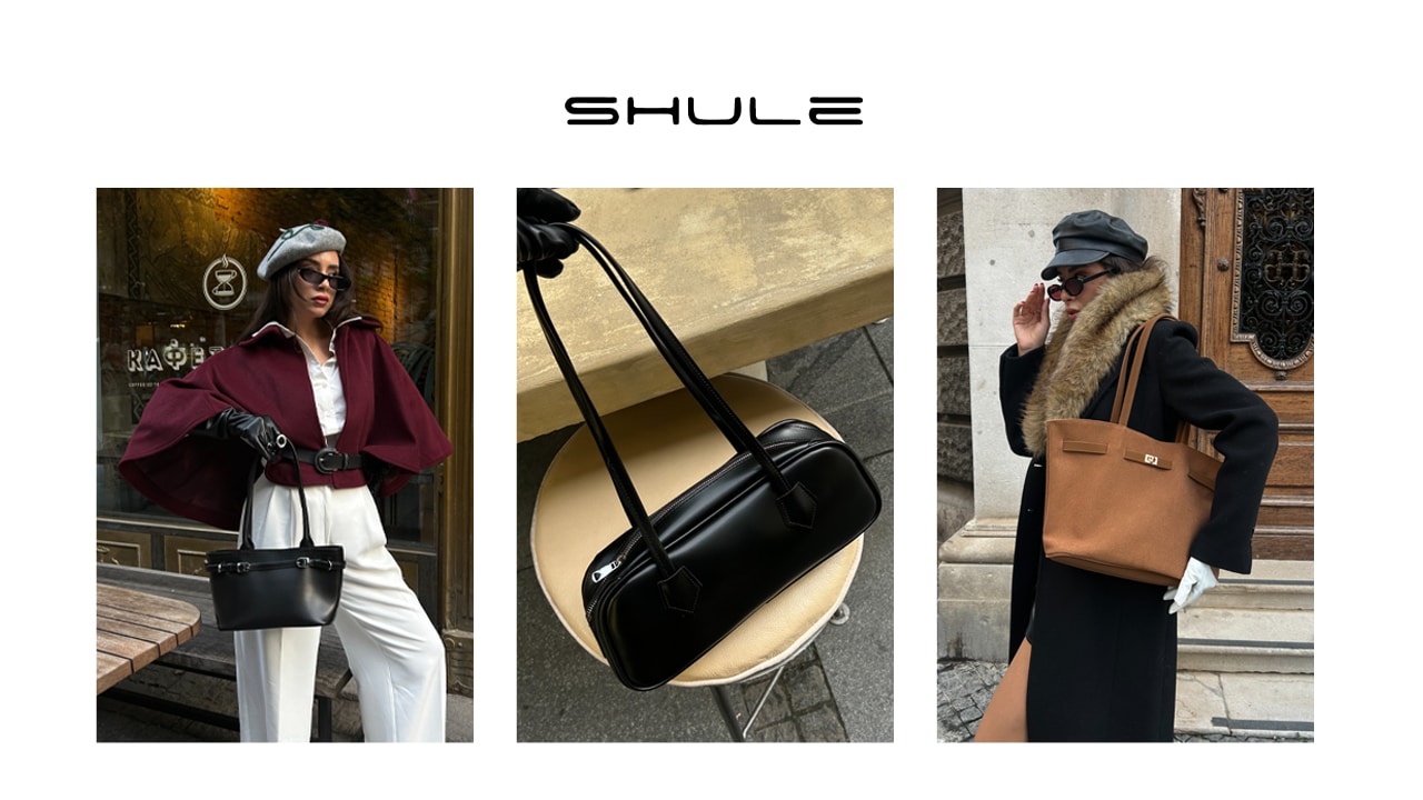 2026 yılının öne çıkan trend kadın çanta modelleri: Shule Bags omuz ve çapraz çanta tasarımları.