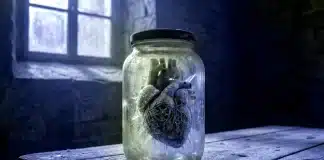 Duygusal felç çağı: Yeniden hissetmek mümkün mü? Duygusal felç çağı temasını simgeleyen, maskeli ve robotlaşmış modern insan figürleri içeren dramatik görsel