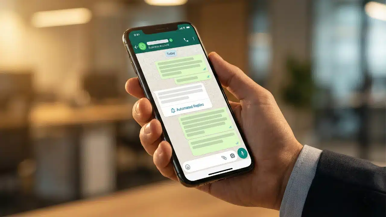 WhatsApp chatbot sistemi ile müşteri iletişimini yöneten ve satışları artıran bir işletme konsepti.