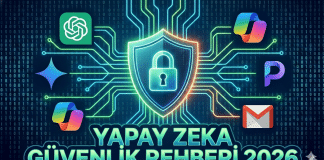ChatGPT, Gemini ve Copilot yapay zeka uygulamaları için 2026 güvenlik rehberi