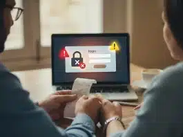 Dolandırılmak aptallık mı sorusuna yanıt arayan, dijital dolandırıcılık risklerini temsil eden kavramsal bir görsel.