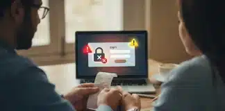 Dolandırılmak aptallık mı sorusuna yanıt arayan, dijital dolandırıcılık risklerini temsil eden kavramsal bir görsel.