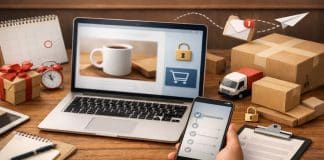 Hediye siparişi verirken son dakika paniklerini azaltan teslimat süresi, stok durumu, kargo takibi ve güvenli ödeme sürecini anlatan dijital alışveriş uygulamaları