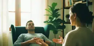 Uzman klinik psikolog eşliğinde gerçekleştirilen hipnoterapi seansı ve derin zihinsel gevşeme süreci.