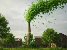 Yeni nesil ticaretin pasaportu: Sera gazı hesaplama zorunluluğu Sera Gazı Hesaplama Zorunluluğu kapsamında fabrikaların karbon ayak izi ölçümünü temsil eden endüstriyel görsel.