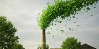 Yeni nesil ticaretin pasaportu: Sera gazı hesaplama zorunluluğu Sera Gazı Hesaplama Zorunluluğu kapsamında fabrikaların karbon ayak izi ölçümünü temsil eden endüstriyel görsel.