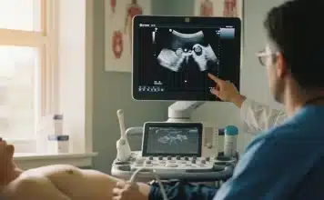 Testis kanseri belirtileri nelerdir? Ağrısız şişliklere dikkat! Testis kanseri teşhisi için kullanılan modern radyolojik görüntüleme yöntemi olan ultrason cihazı ve muayene süreci.