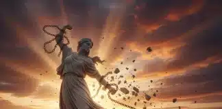 Kadın kadar taş düşsün başınıza temalı, güçlü ve kararlı bir kadın figürünü temsil eden sanatsal görsel.