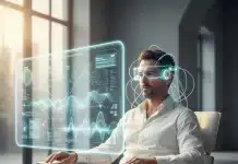 Beyin parlatma: Psikoterapi ve nörobiyolojinin birleştiği yenilikçi yaklaşım Başında EEG sensörleri ile beyin parlatma seansı uygulanan bir kişinin profilden görünümü