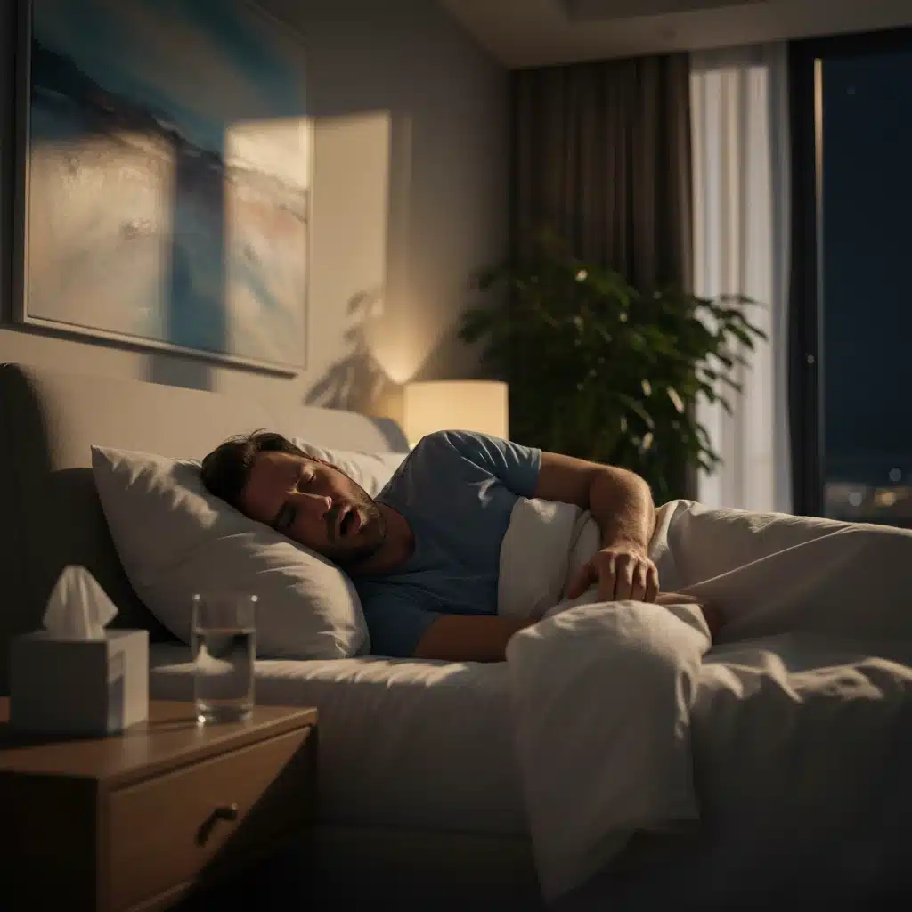 Burun tıkanıklığı neden gece saatlerinde artıyor sorunu yaşayan birinin uyku sırasında nefes alışı