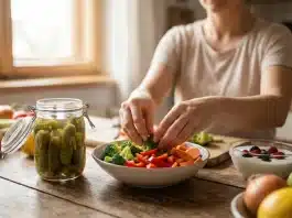 Fermente gıdalar ve renkli beslenme modelinin bağırsak florası için faydaları bağışıklık sistemini destekleyen fermente gıdalar ve renkli beslenme tabağı