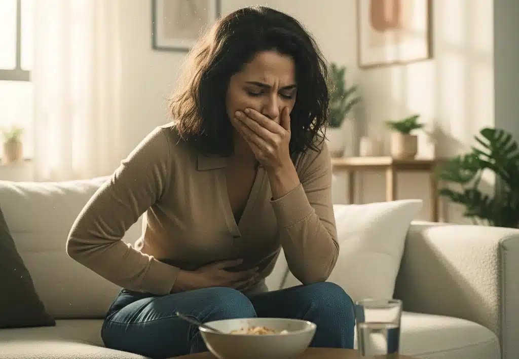 Gastroenterit belirtileri gösteren bir hastanın durumu