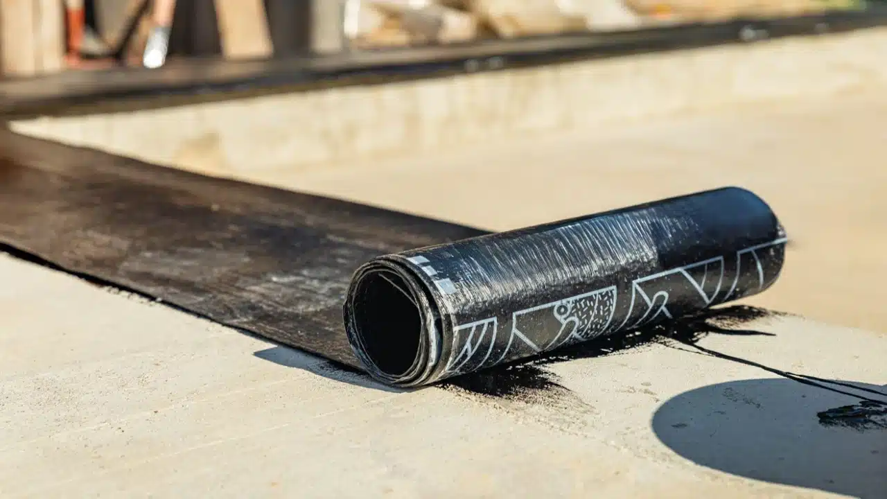 Su Membranı uygulaması ile su yalıtımı ve su yalıtım membranı kullanılan çatı ve temel izolasyonu