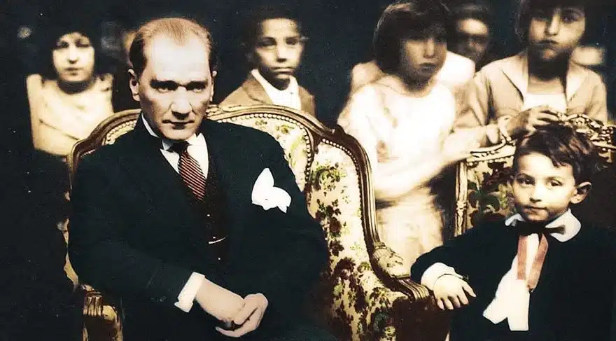 atatürk ve çocuklar