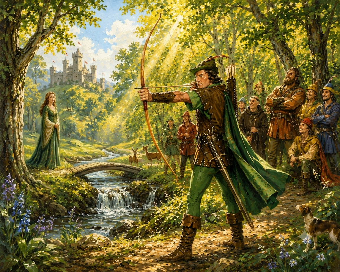 Robin Hood yüzyıllardır varsıldan alıp yoksula veren adaletin simgesi efsanevi bir halk kahramanı olarak görülmektedir.