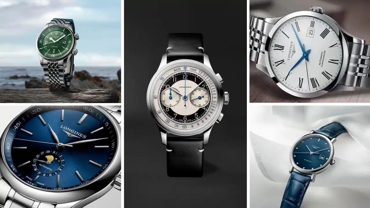 Longines markası çelik kasalı kol saati modelleri Edip Saat'te.